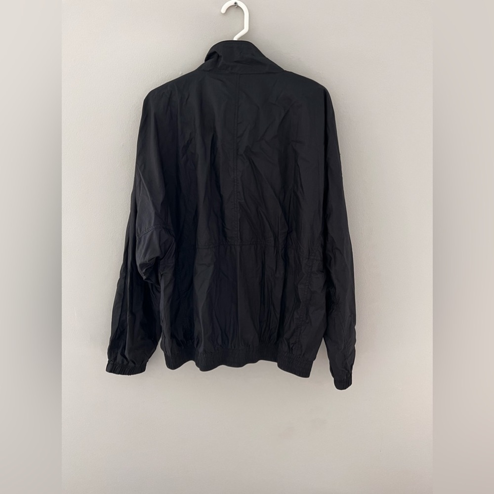 Wilson Men’s Black Windbreaker Full Zip Tennis Jacket Size XL Snap Buttons - Picture 4 of 4